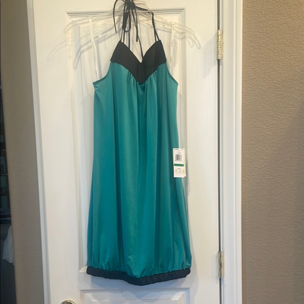 My Michelle NWT Teal and Black Mini Dress size Large